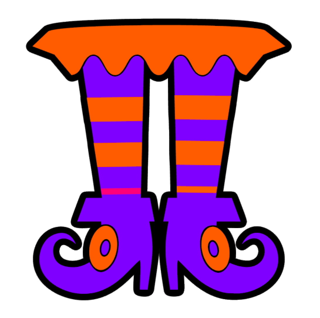 Witch Legs Feet Acrylic Blank