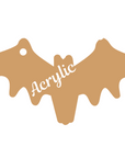 Halloween Vampire Bat Acrylic Blank Shape