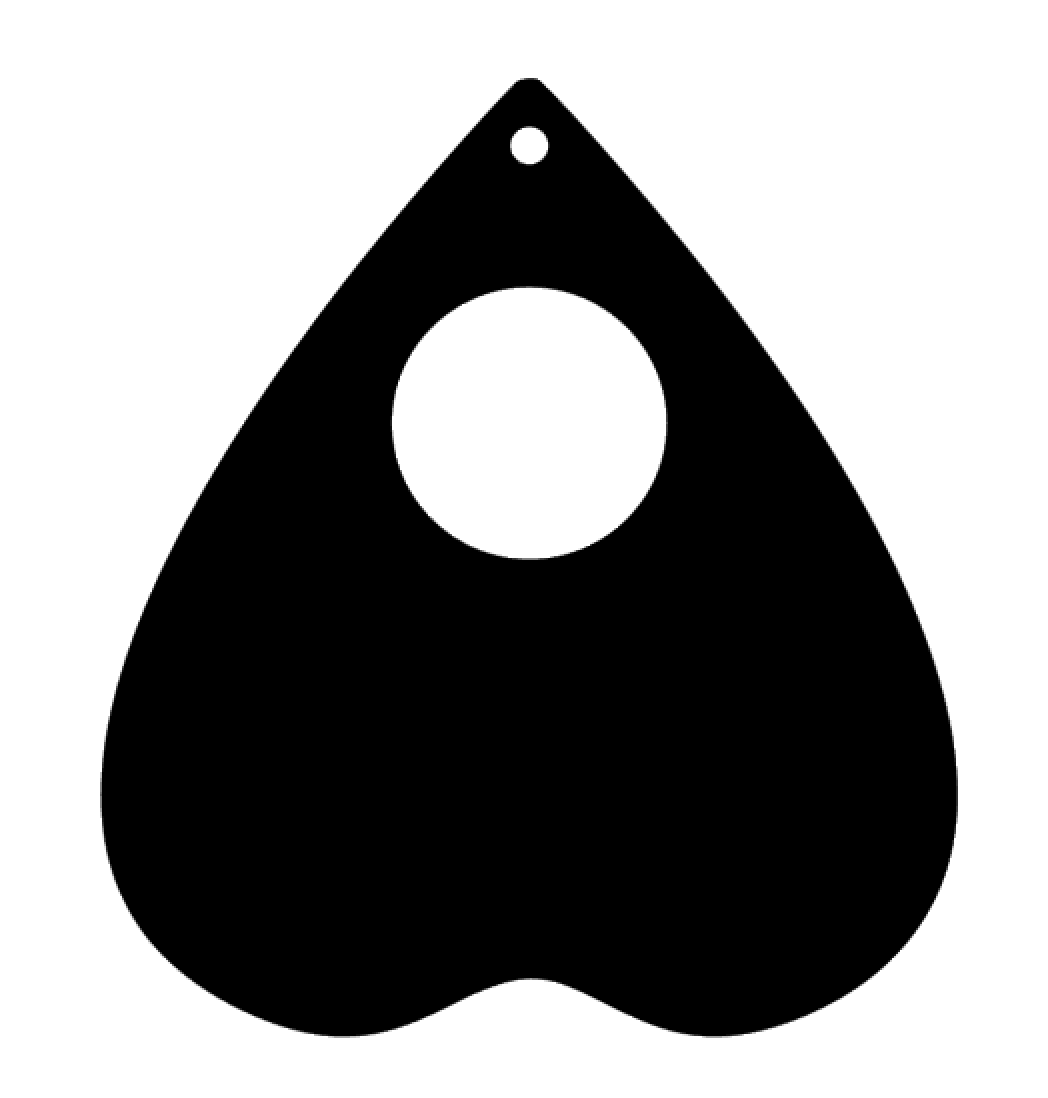 Planchette Acrylic Blank