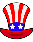 Uncle Sam Hat Acrylic Blank