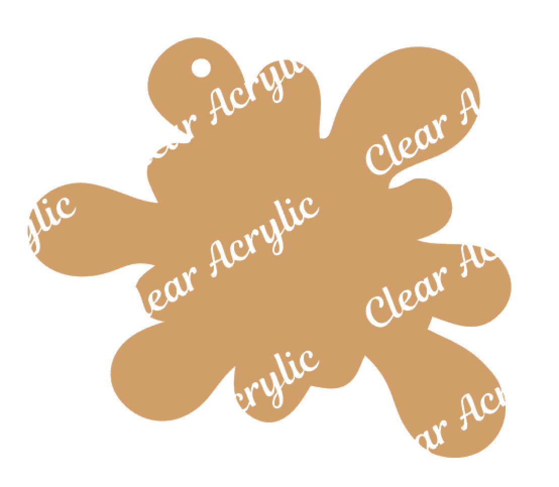 Paint Splatter Acrylic Blank