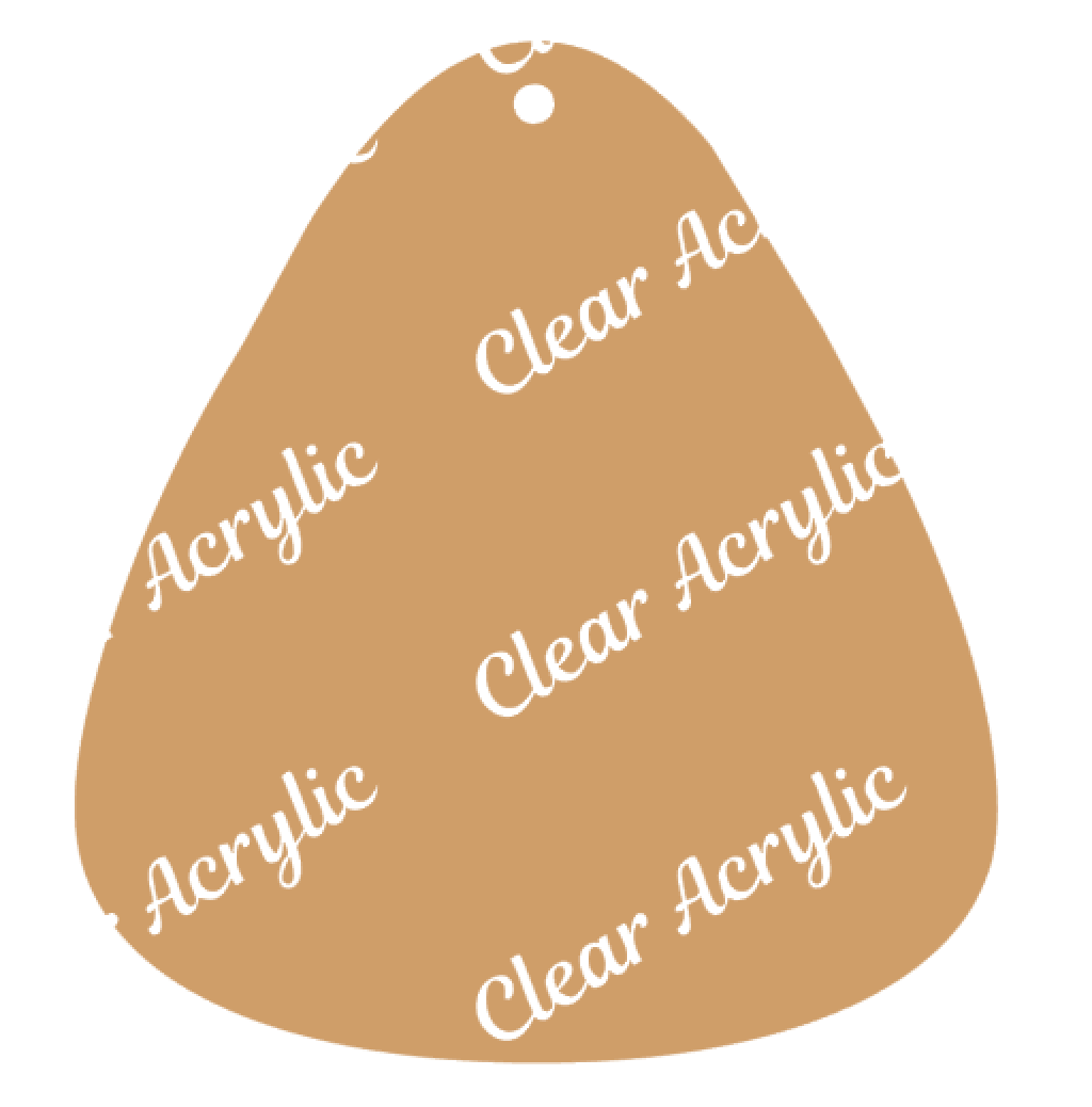 Candy Corn Acrylic Blank for Key Chains
