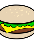 Hamburger Acrylic Blank