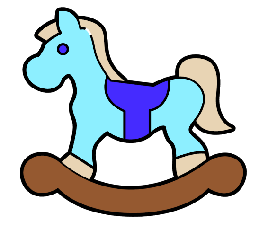 Rocking Horse Acrylic Blank