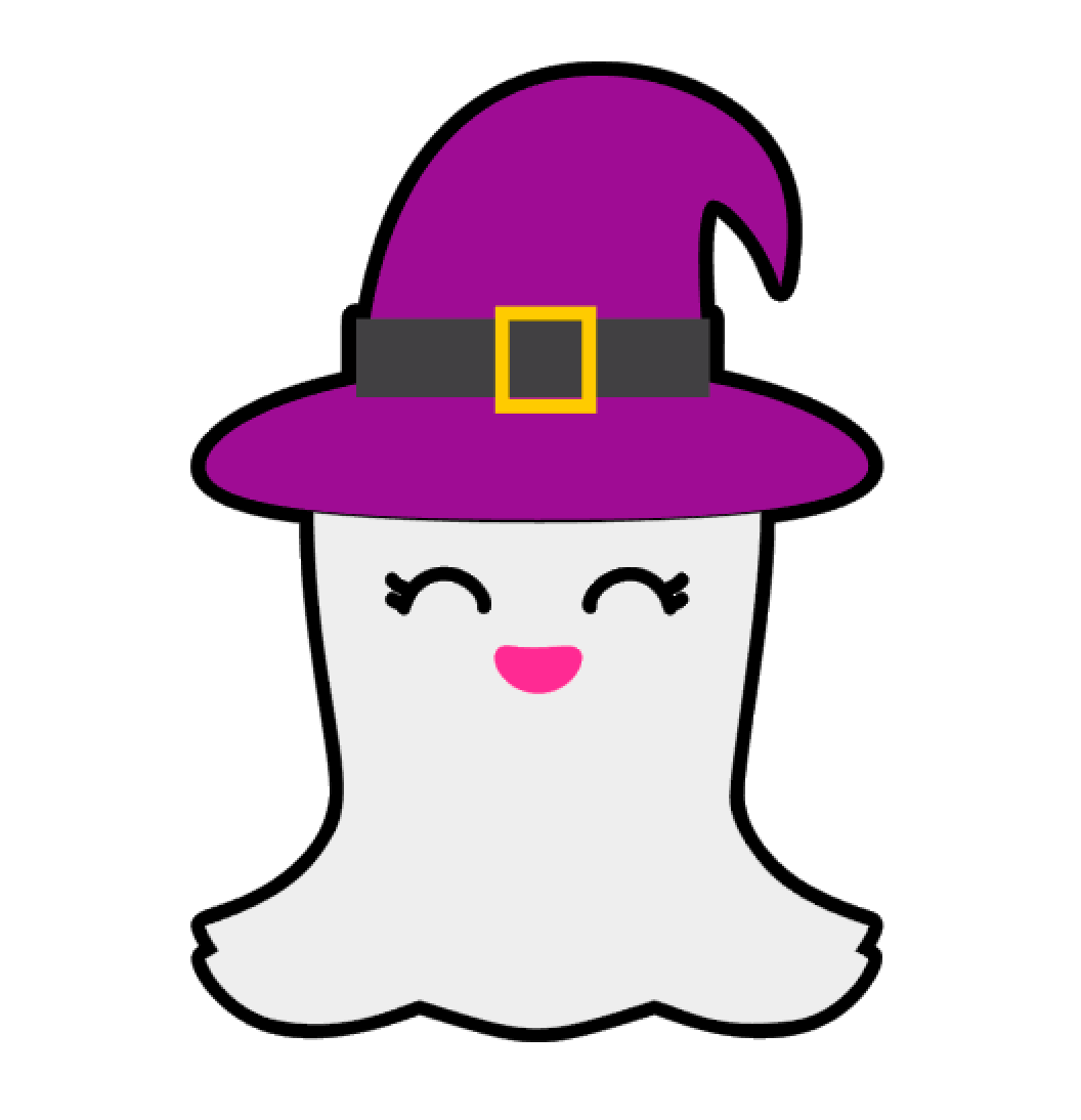 Cute Ghost Witch Acrylic Blank