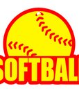 Softball Word Acrylic Blank