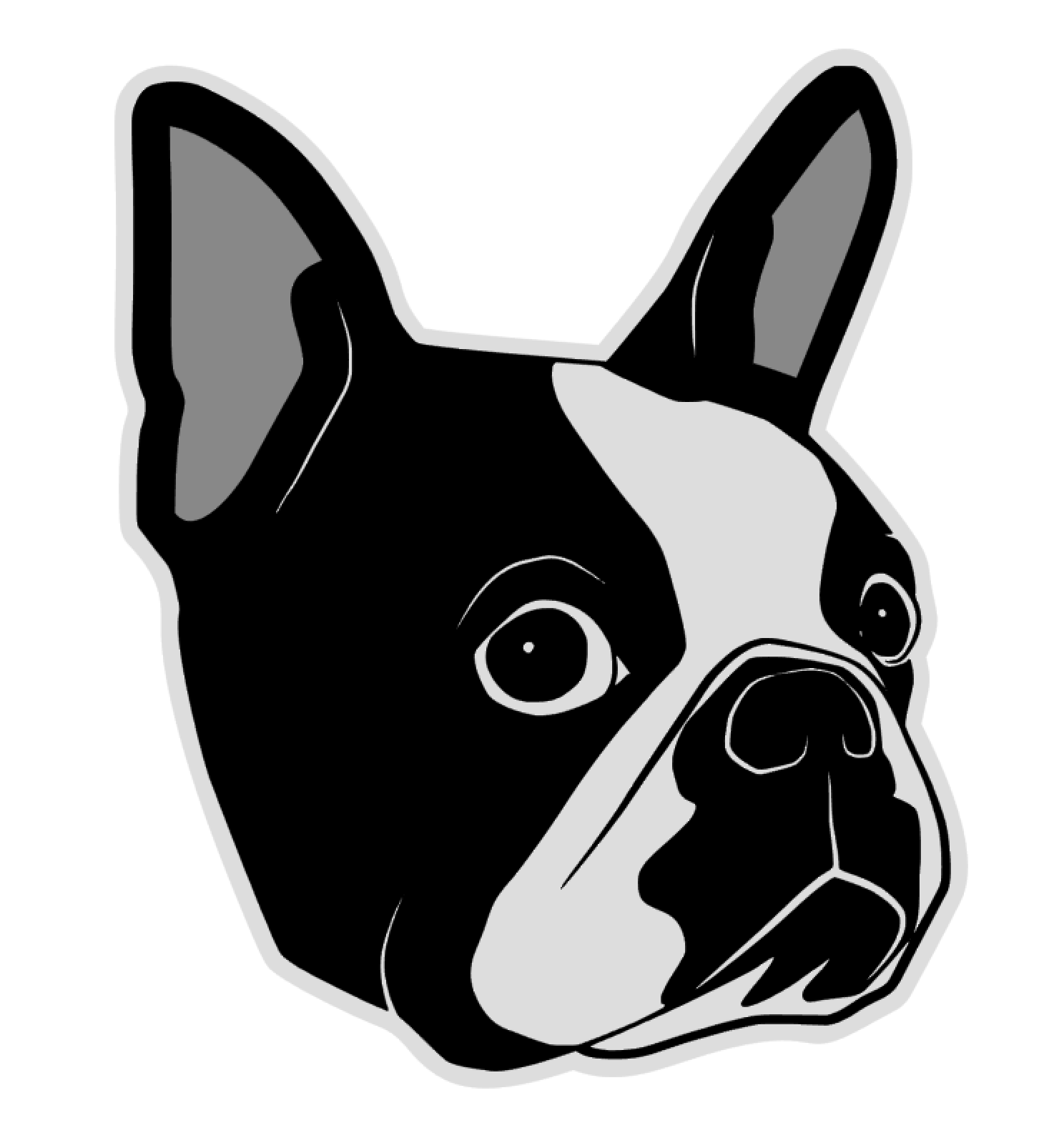 French Bulldog Face Acrylic Blank