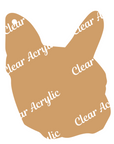 Boston Terrier Face Acrylic Blank