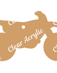 Dirt Bike Motorcycle Acrylic Blanks for Key Chains