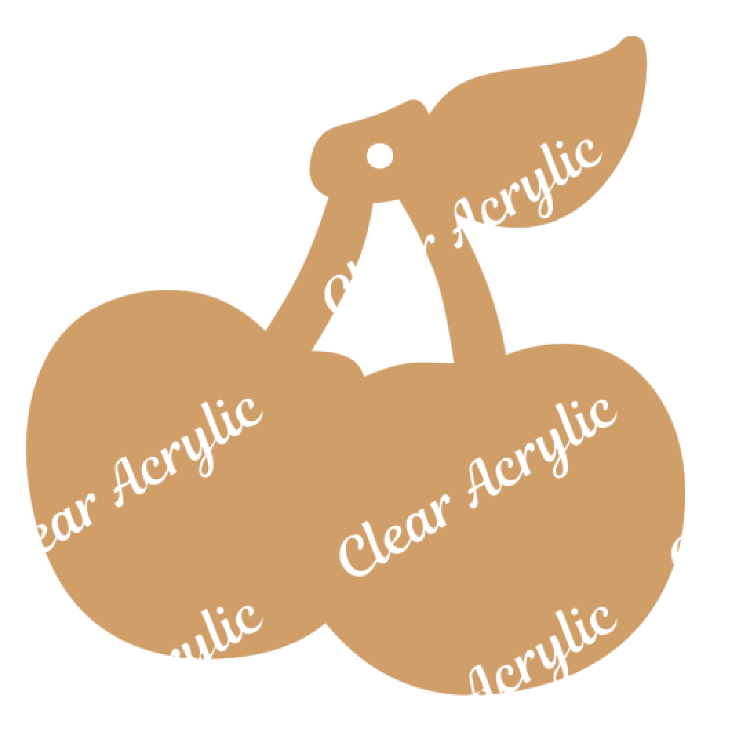 Cherries Fruit Acrylic Blank – Moxie Vinyls