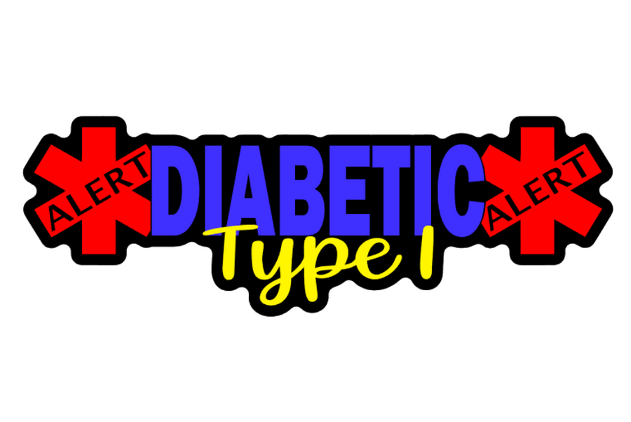 Diabetic Type 1 Alert Acrylic Blank