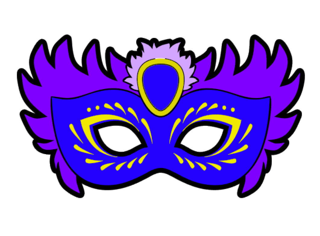 Printable Masquerade Mask Template