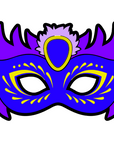 Mardi Gras Mask Acrylic Blank