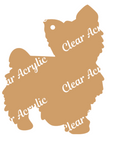 Yorkshire Terrier Yorkie Dog Acrylic Blank for Key Chains