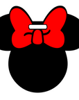 Mouse Bow Luggage Tag Acrylic Blank