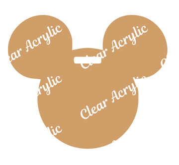 Mouse Luggage Tag Acrylic Blank