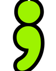 Semicolon Acrylic Blank
