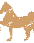 American Saddlebred Horse Acrylic Blank