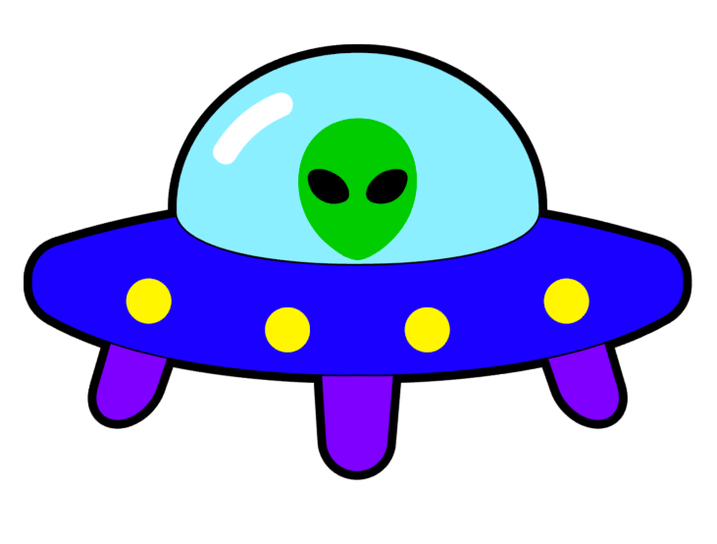 UFO Alien Ship Acrylic Blank, image size:1462x1108