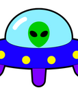 UFO Alien Ship Acrylic Blank
