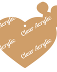 Surgical Instrument Heart Acrylic Blank