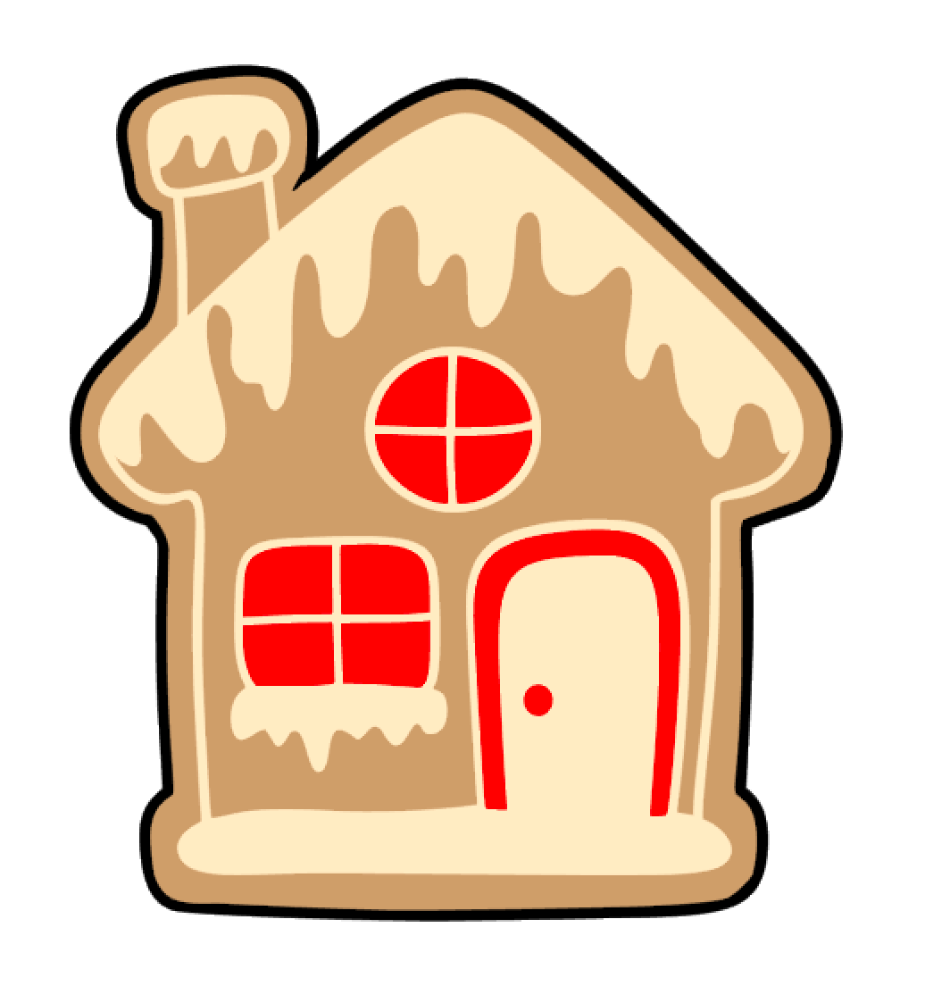 Gingerbread Cookie House Acrylic Blank