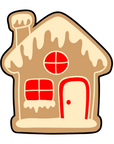 Gingerbread Cookie House Acrylic Blank
