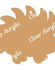 Cute Porcupine Acrylic Blank for Key Chain Crafts
