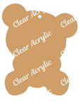 Cute Panda Bear Sitting Acrylic Blank for Key Chain Crafts