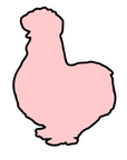 Silkie Chicken Acrylic Blank