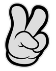 Peace Hand Sign Acrylic Blank