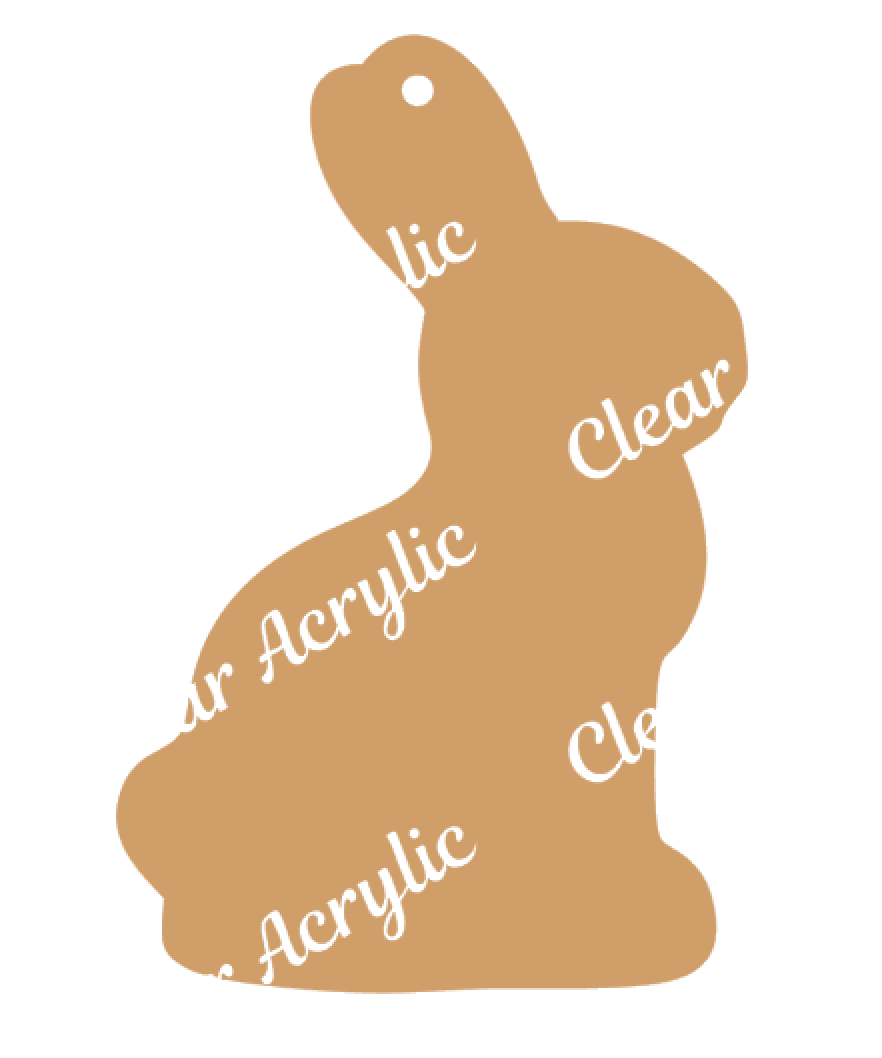 Chocolate Bunny Acrylic Blank