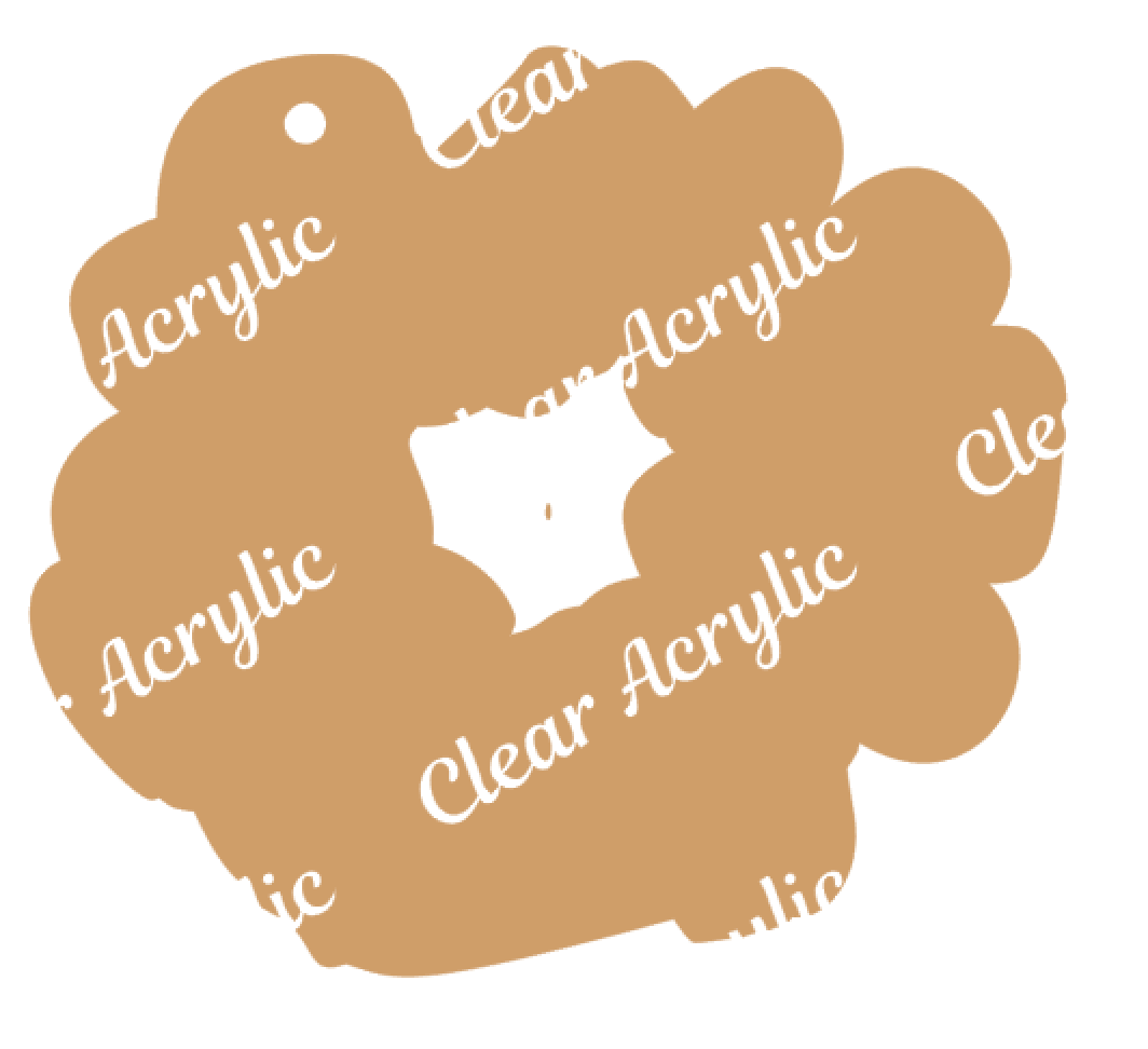 Hair Scrunchie Acrylic Blank