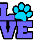 Love Paw Print Acrylic Blank