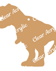 T Rex Curved Tail Acrylic Blank for Key Chains