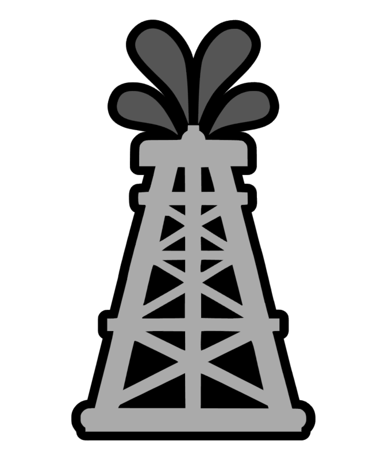 Oil Drill Derrick Acrylic Blank