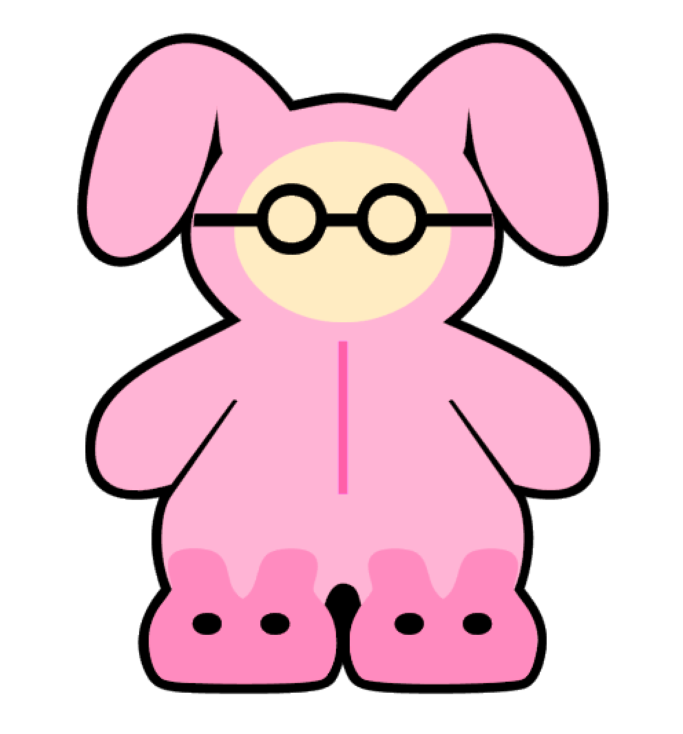 Bunny Pajamas Acrylic Blank
