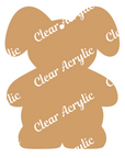Bunny Suit Pajamas Acrylic Blanks for badge reels