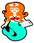 Mermaid Nurse Acrylic Blank