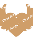Memorial Heart Wings Acrylic Blanks