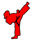 Female Karate Kick Acrylic Blank