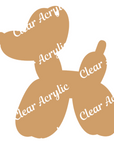 Balloon Dog Acrylic Craft Blanks