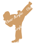 Female Karate Kick Acrylic Blank