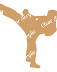 Male Karate Kick Acrylic Blank