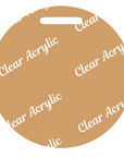 Round Luggage Tag Acrylic Blank
