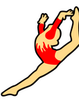 Female Gymnast Acrylic Blank