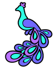 Elegant Peacock Acrylic Blank