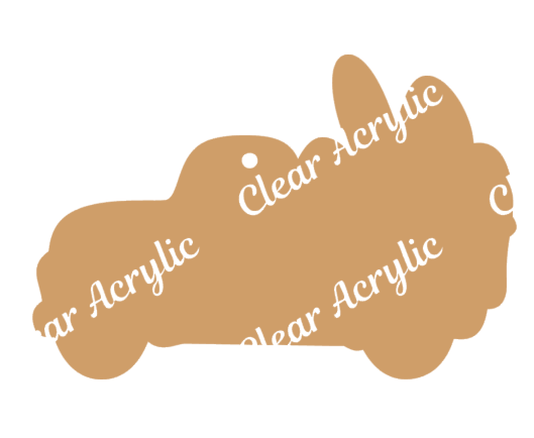 Easter Truck Side Acrylic Blank