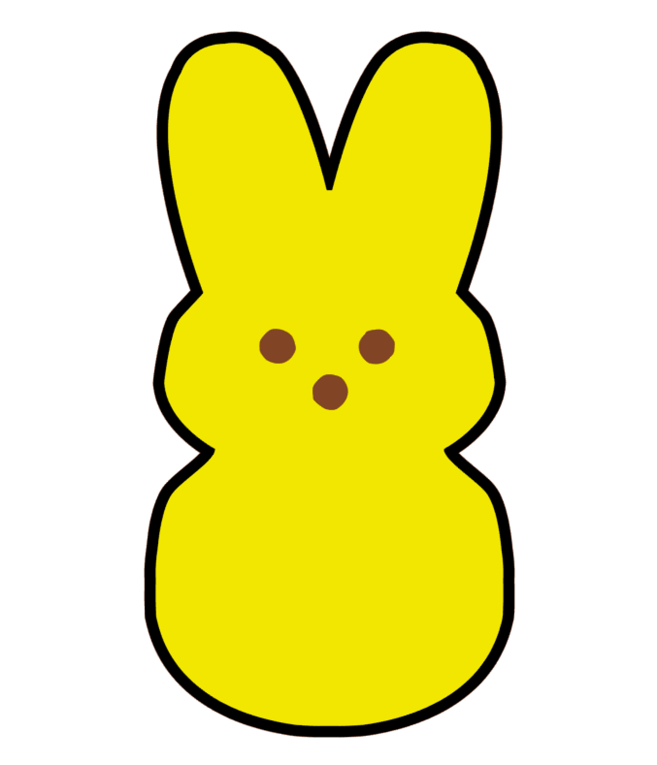 Marshmallow Bunny Peep Acrylic Blank
