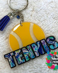 Tennis Ball Word Acrylic Blank